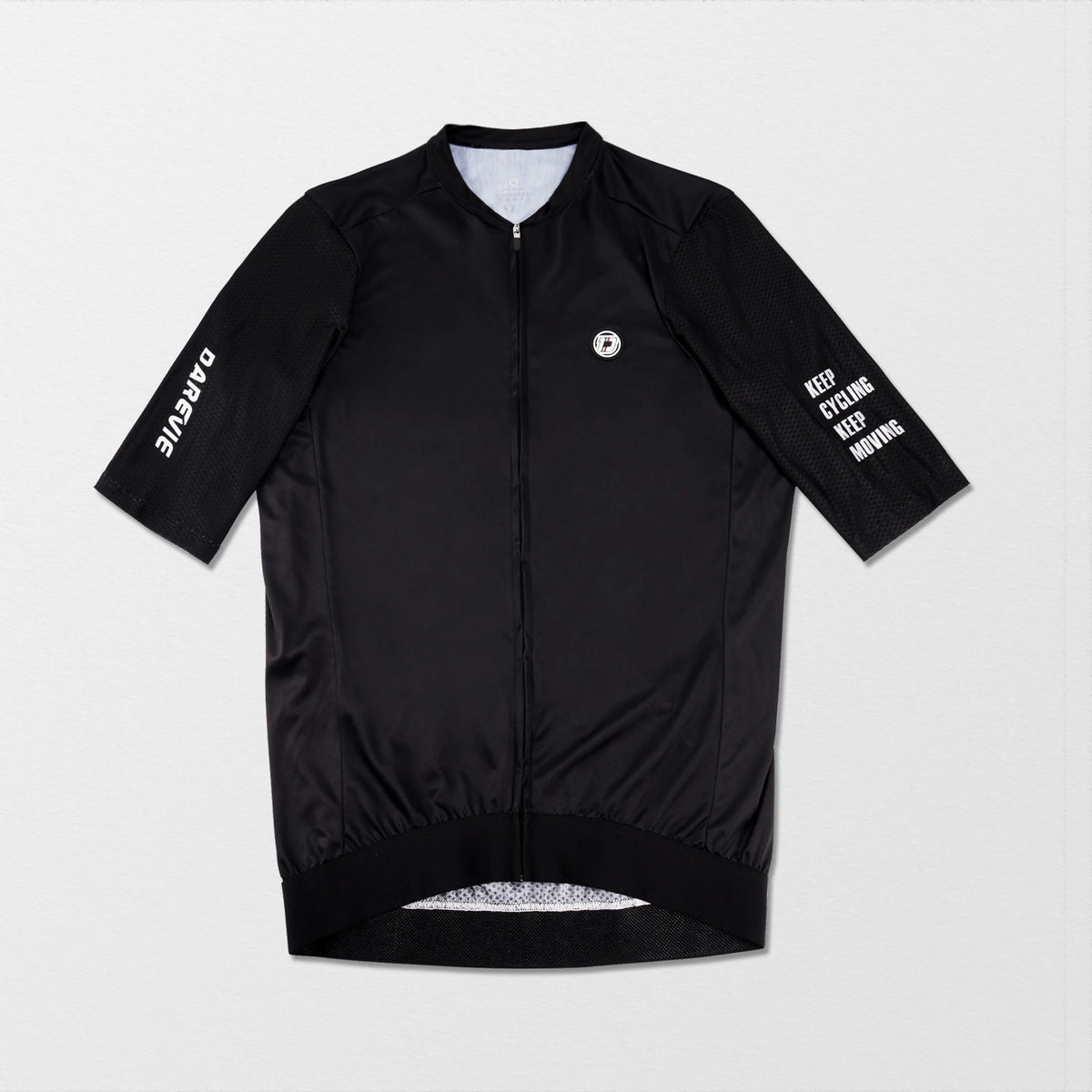 DAREVIE Cycling Jersey Small Size SPF 50+ Men Women Cycling Jersey Fashion Bike Jersey Pro Team Cycling Shirt - Black / Asia-
