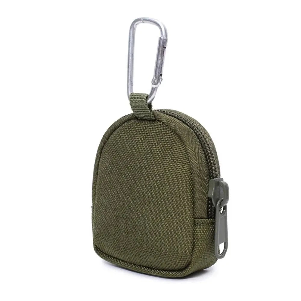 Tactical EDC Pouch Key Wallet Holder Men Coin Purses Pouch Bag Keychain Zipper Pocket Outdoor Key Bag - Green