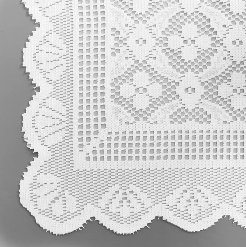 Modern minimalist white lace table runner Nordic dining table tablecloth decoration coffee table TV cabinet decorative scarf
