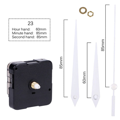Clock Mechanism Silent Quartz Movement Machine Wall Hands Pointer Set Clockwork Table Long Shaft DIY Watches Repair Parts - 1