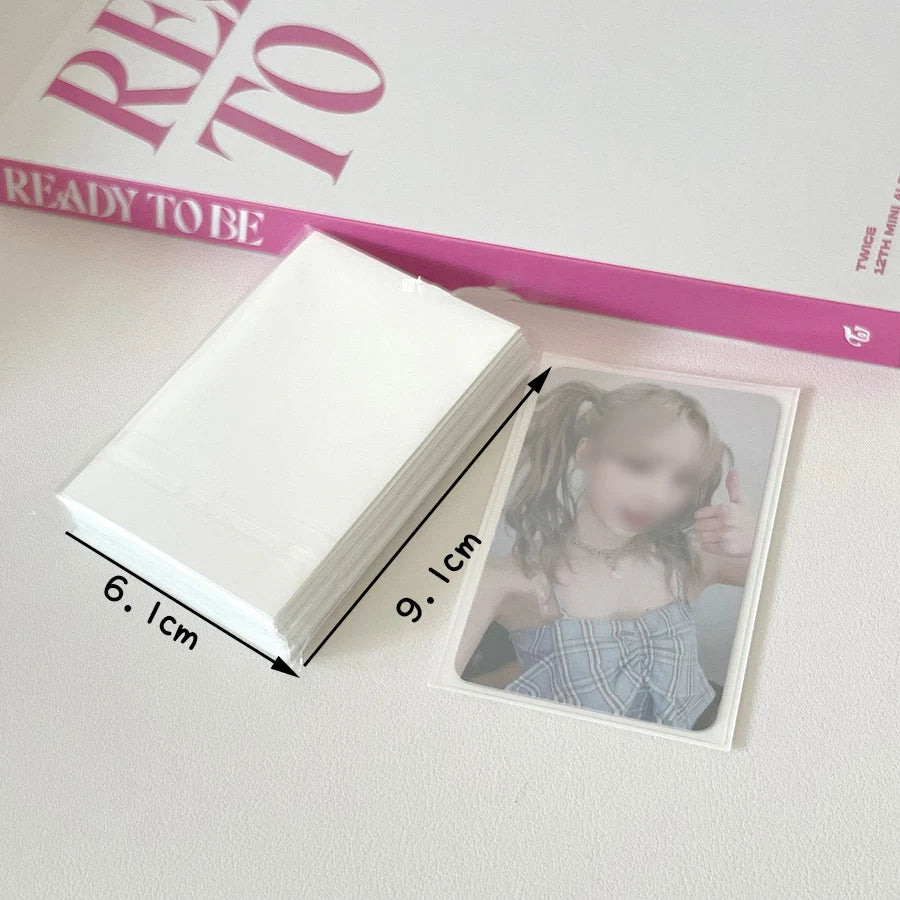 Sharkbang 50pcs/Lot Holo Card Sleeves 61x91mm 20C Macaron Color Kpop Holder For Postcards Films Game Cards Photocard Protecto