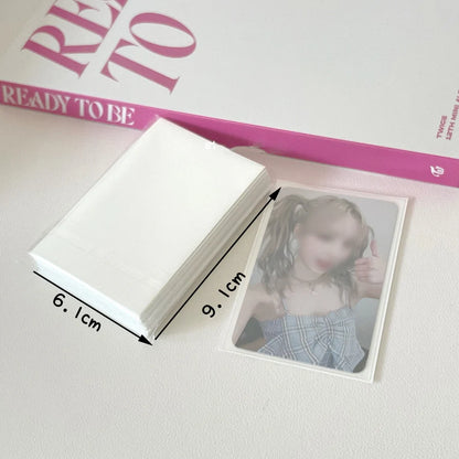 Sharkbang 50pcs/Lot Holo Card Sleeves 61x91mm 20C Macaron Color Kpop Holder For Postcards Films Game Cards Photocard Protecto