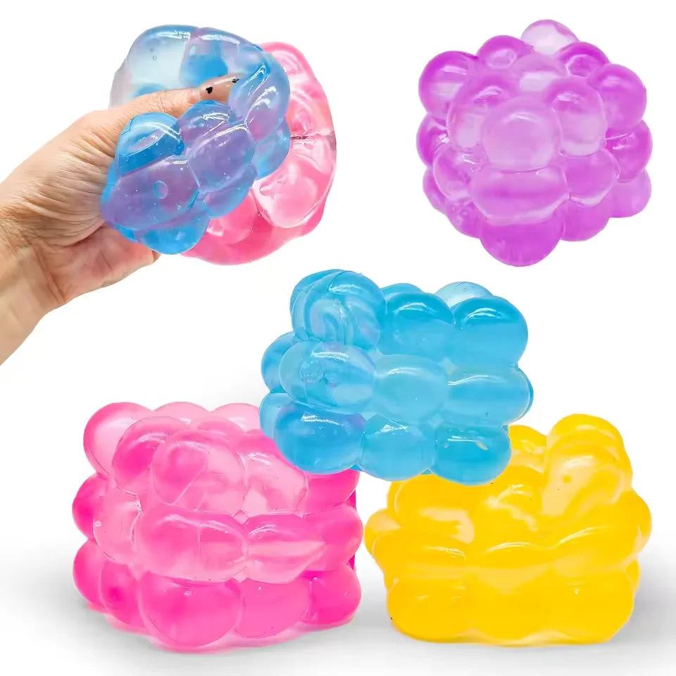 1Pc New three-dimensional candy kneading music adult Stress Relief Squeeze sensory Toys Decompression Simulation Cube Party G