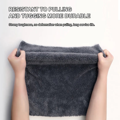SEAMETAL 40X100CM Car Wash Towel Coral Velvet Microfiber Clean Cloth No Hemming Thickened Soft High Absorbent Car Washing Tow