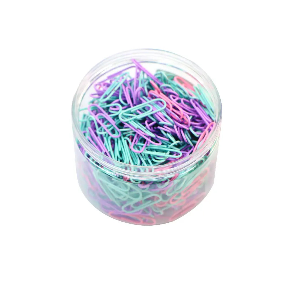 160 pcs Color paper clips office supplies paper clip large file bookmark paper clip organizer stationery stainless steel - 50