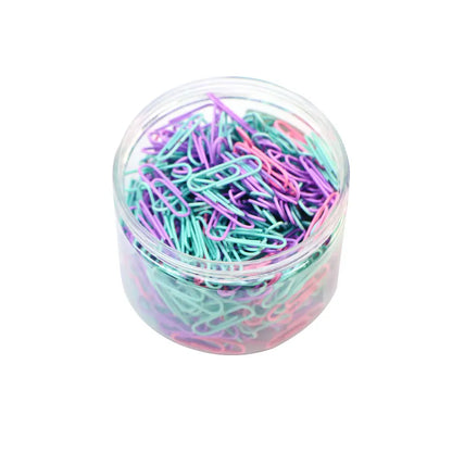160 pcs Color paper clips office supplies paper clip large file bookmark paper clip organizer stationery stainless steel - 50