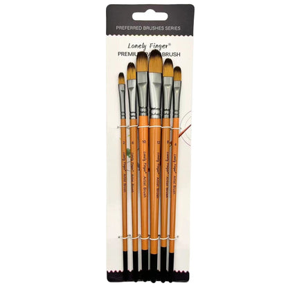 6pcs Artist Paint Brushes Set Artist Paintbrushes For Acrylic Oil Watercolor Acrylic Painting For Body Face Rock Canvas - 6pc