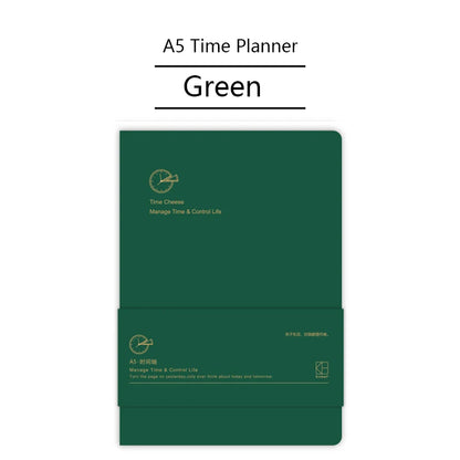 Kinbor Notebook Journal A5 Self-filling Budget Planner PU Material Agenda Planning Notebook 공책 Writing Office School Statione
