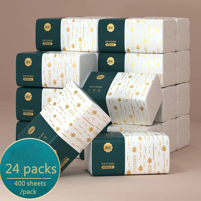 30 Boxes of Paper Towels Full Box Affordable Household Toilet Paper Household Napkins Paper Towels Toilet Paper - 24 Packs-30