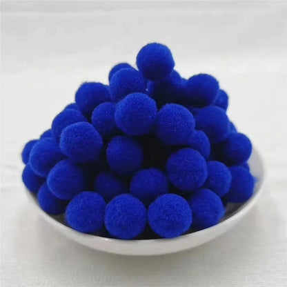 Kids DIY Pompoms Toy Craft Supplies Mini Fluffy Pompon 10/15/20/25mm Pom Poms Christmas Home Decoration Accessories 100pcs/50