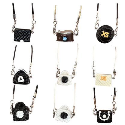 1PC PVC Doll Mini Bag Dress Up Plush Toy For 15/17cm Doll Accessories Dollhouse Hanging Neck Accessories Schoolbag Pendant