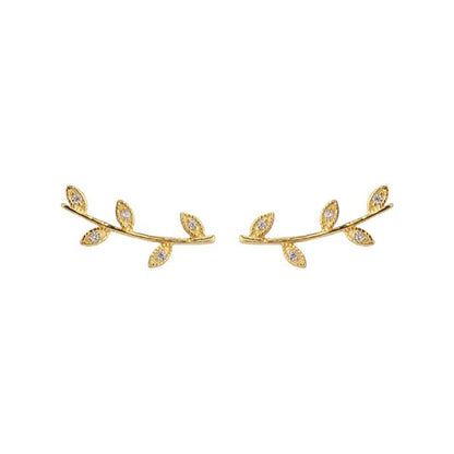 2021 gold-plated Ear Jackets Climbers Clip Earrings For Women CZ Zircon Stud Earring Earcuffs Men Jewelry