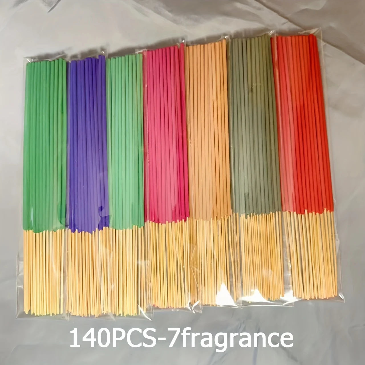 7 Sets of 140 Incense Sticks, Available in Four Seasonal Sets: Rose, Lavender, Sandalwood, Jasmine, Mint, Cherry Blossom, Her