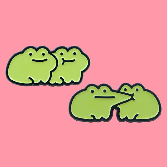 Cute Frogs Enamel Pin Cartoon Animals Pin Badge on Backpack Women's Brooch Lapel Pins Costume Accessories Fashion Jewelry Gif