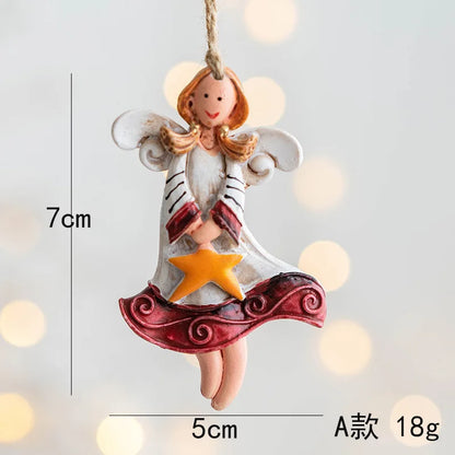 2022 Christmas Tree Decorations Christmas Resin Pendant Ornaments Home Decor DIY Kids Toys Gifts DIY Handmade Jewelry - A4