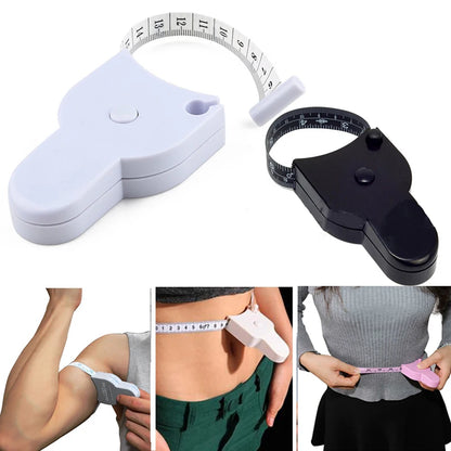 Self-tightening Body Measuring Tape Ruler 150cm/60 Inch Sewing Tailor Dressmaking Measure Ruler Meter Film for Waist Chest Le