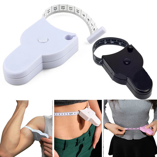 Self-tightening Body Measuring Tape Ruler 150cm/60 Inch Sewing Tailor Dressmaking Measure Ruler Meter Film for Waist Chest Le