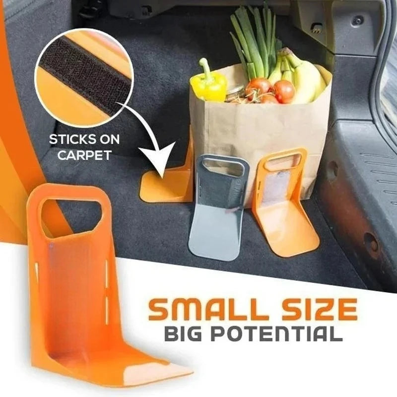 2pc Car Back Auto Trunk Fixed Rack Holder Stand Shake-proof Organizer Fence Storage Holder Adjustable Distance Storage Box Fi
