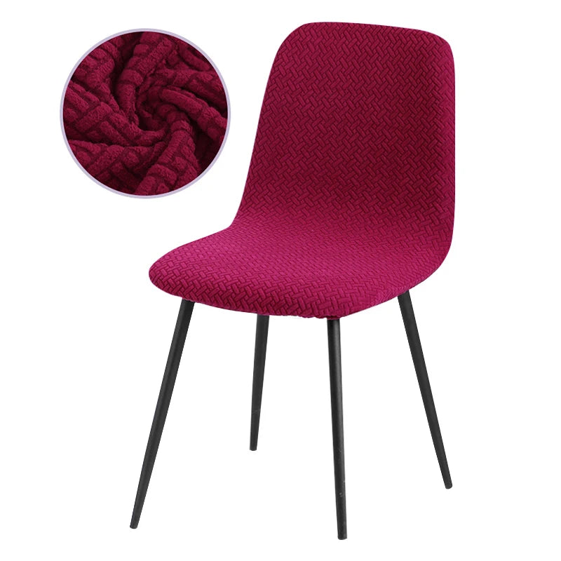 Higher Quality Velvet Chair Cover 1/2/4/6 pcs Stretchable Chair Cover For Dining Room 2 Type of Fabrics Chair Slipcover For H