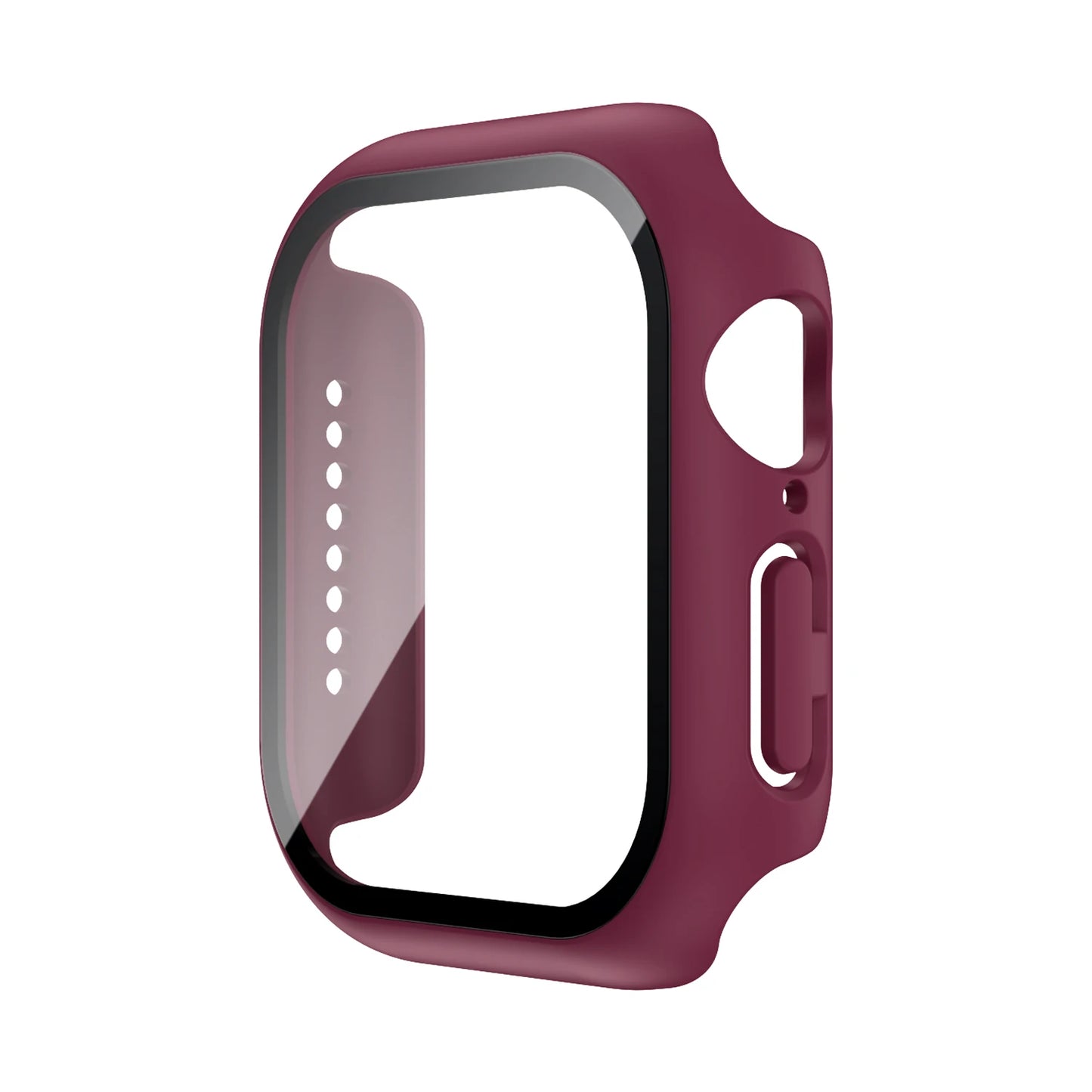 Tempered Glass+Case For Apple Watch 38mm 40mm 41mm 42mm 44mm 45mm 46mm Screen Protector Protective Cover iWatch 10 8 7 9 6 SE