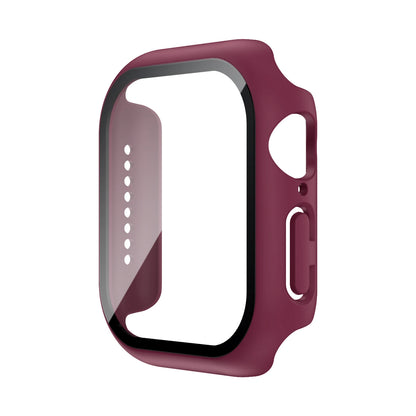 Tempered Glass+Case For Apple Watch 38mm 40mm 41mm 42mm 44mm 45mm 46mm Screen Protector Protective Cover iWatch 10 8 7 9 6 SE