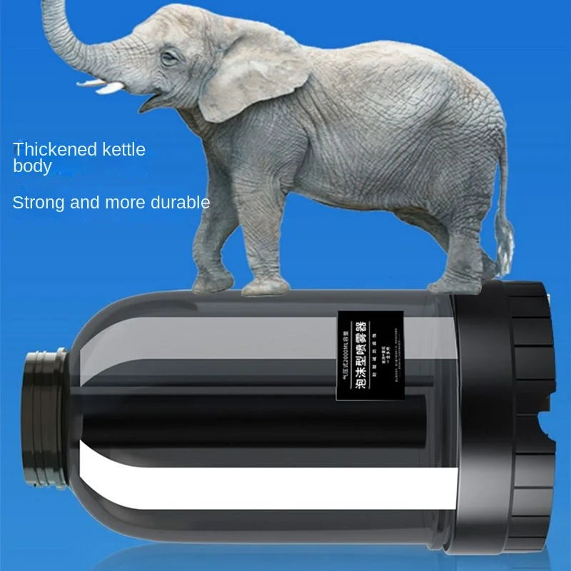 2L Hand Pump Foam Sprayer with 3 Types of Nozzle Hand Pneumatic Foam Cannon Snow Foam Car Wash Spray Bottle Car Window Cleani