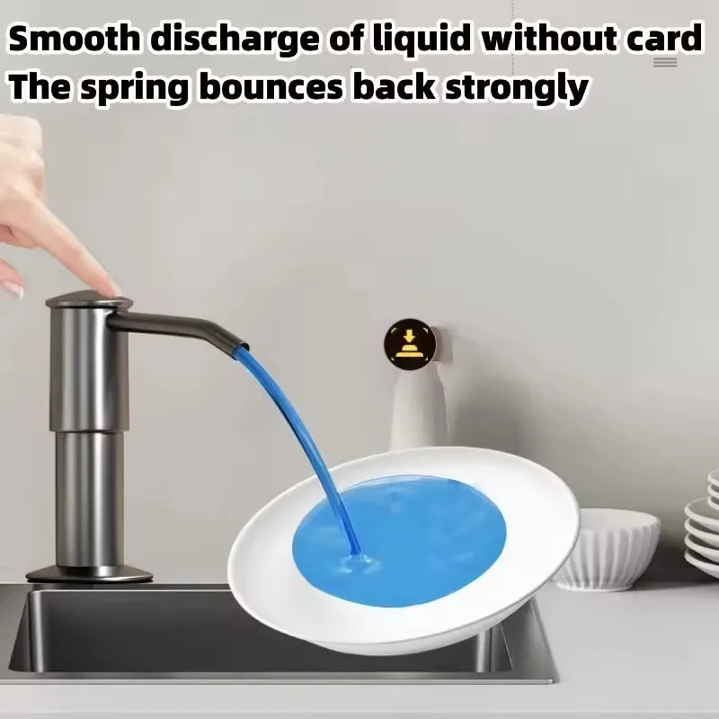 Soap Dispenser for Kitchen Sink, Kichen Sink Soap Dispenser,Extension Tube kit, Under Sink Soap Dispenser Pump, No Need More 