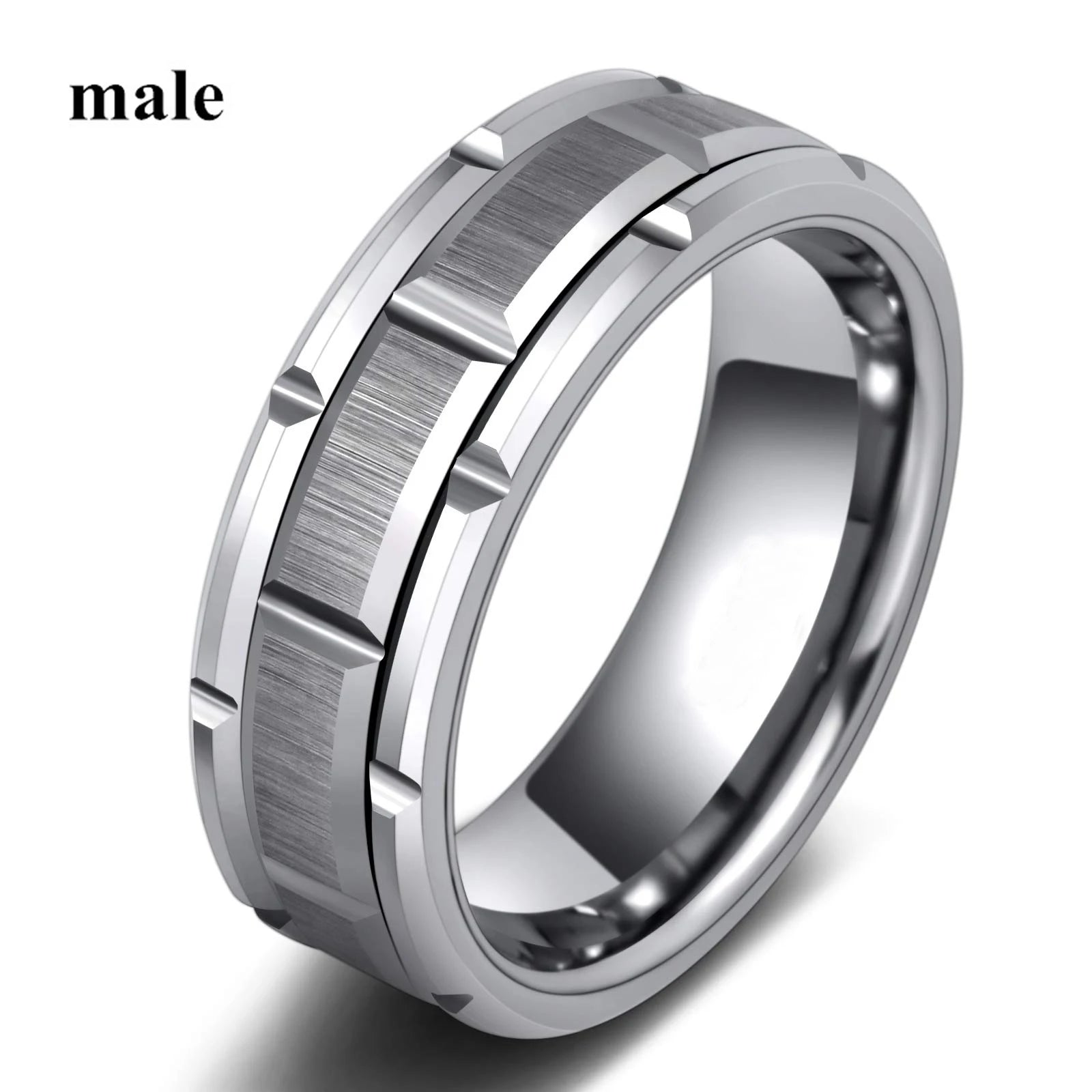 Charm Couple Rings Romantic Women Red Rhinestones Rings Set Trendy Men Stainless Steel Celtic Dragon Rings Wedding Band Jewel
