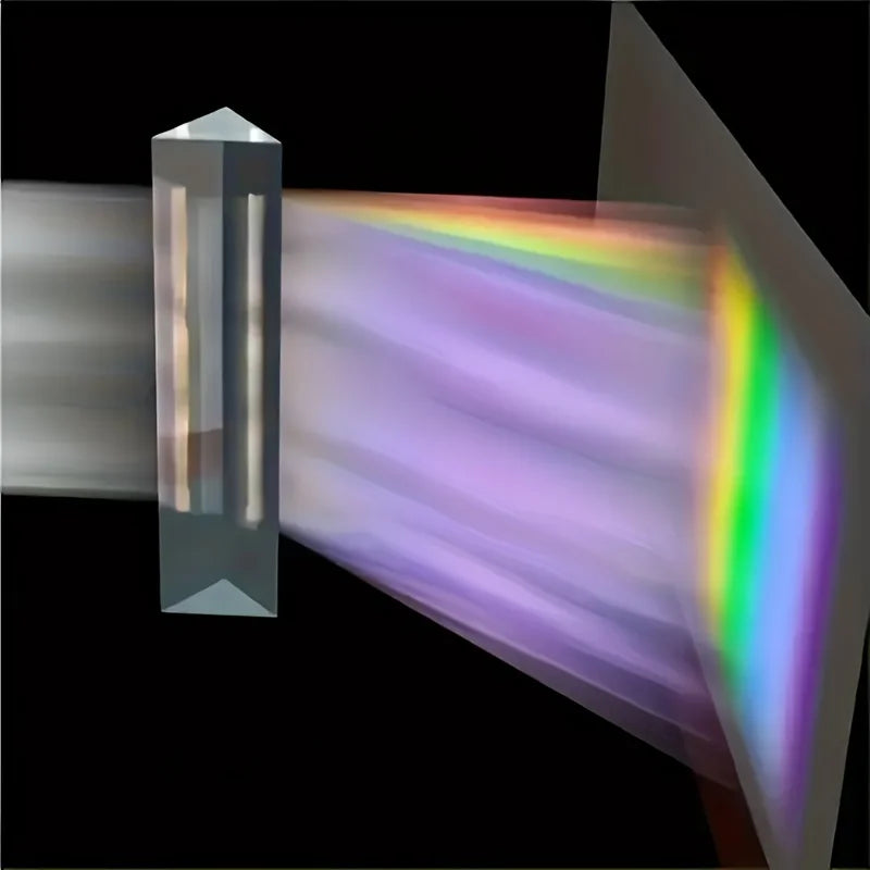 Educational Glass Prism - Spectral Reflection, Ideal Teaching and Photography Tool, Perfect Gift for Science Enthusiasts