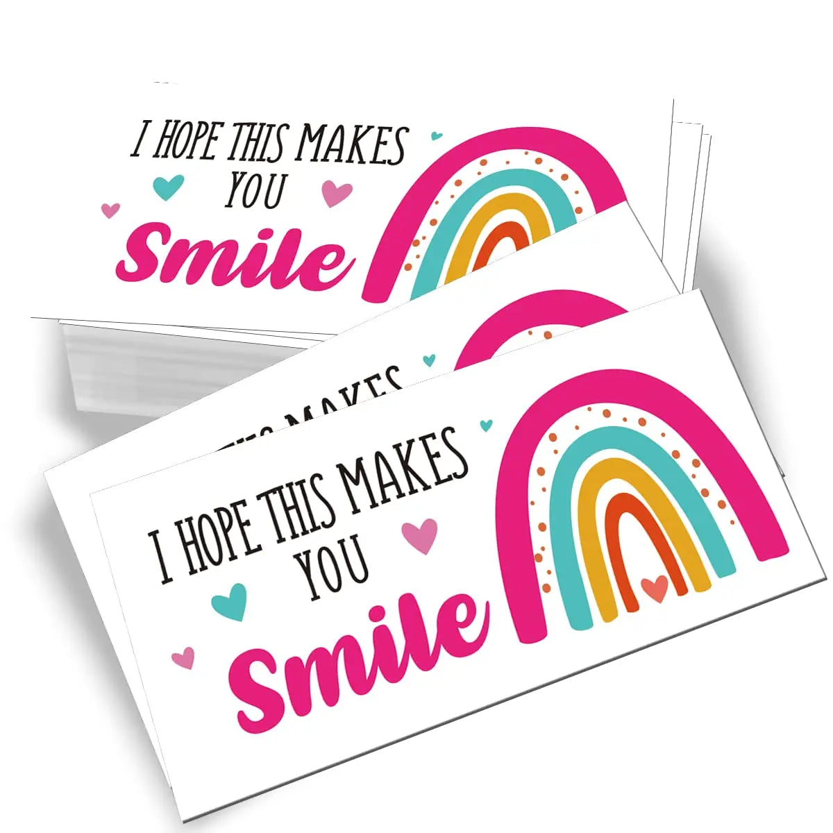 50pcs Mini I Hope This Makes You Smile Business Thank You Cards, Shopping Purchase Greeting Cards To Customer Appreciation Ca