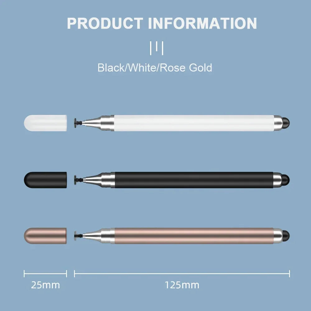 Tablet Pen Drawing Screen Touch Pen 2 in 1 Stylus Pen for IPhone IPad Tablet Capacitive Touch Pencil for Samsung Android Phon