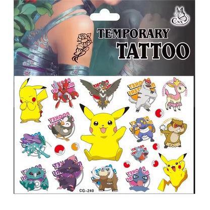 PokeMons Theme Party Favors Slap Bracelets Stickers Balloons Party Gifts Goodie Bag Stuffers Fillers Birthday Party Decoratio