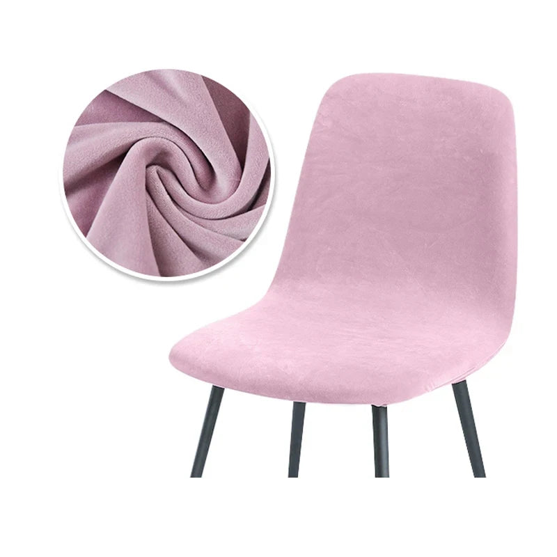 Higher Quality Velvet Chair Cover 1/2/4/6 pcs Stretchable Chair Cover For Dining Room 2 Type of Fabrics Chair Slipcover For H