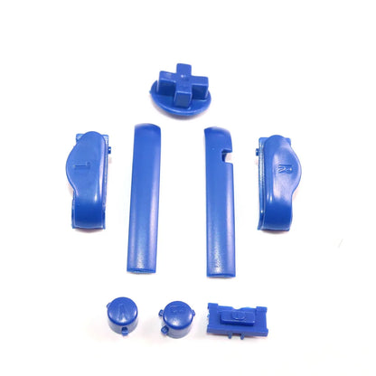 1 Set 17color AB Colorful L R Buttons Keypads For Gameboy Advance Buttons Frame For GBA D Pads Power ON OFF Buttons - Blue