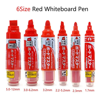 Pilot Whiteboard Pen Stationery Erasable Replaceable ink Refillable Markers 0.7/2.2-5.2/2.3/3.0-6.2/ 3.2/5.0-12mm Durable Tip