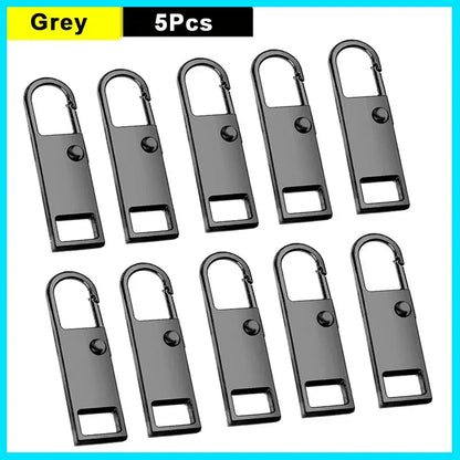 5/10Pcs Zipper Slider Puller Replacement Instant Zipper Tab Repair Zippers Handle Mend Fixer Buckle for Suitcase Sewing Craft