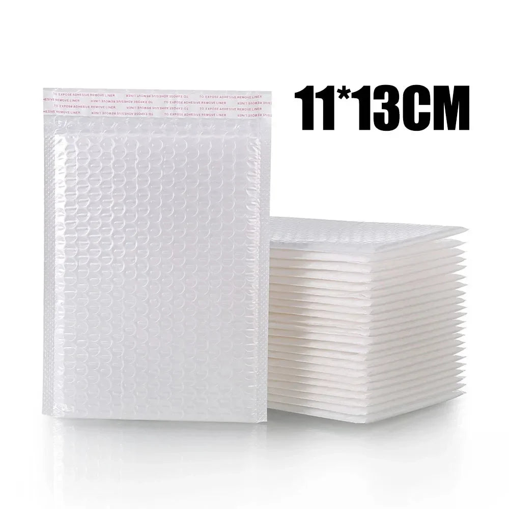 Bubble Mailers White Padded Envelope for Packaging Mailing Gift Self Seal Shipping Bags Bubble Envelope - White (Style A)