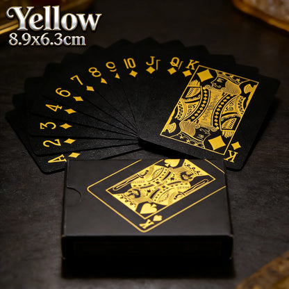 Playing Cards Game Poker Cards board child kid toy Waterproof Plastic PVC black blue red yellow green deck card high-end clas