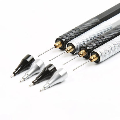 High Quality Metal Mechanical Pencils Set with Lead Refills Drafting Automatic Pencil 0.3, 0.5, 0.7, 2.0mm Pencil for Art Sup