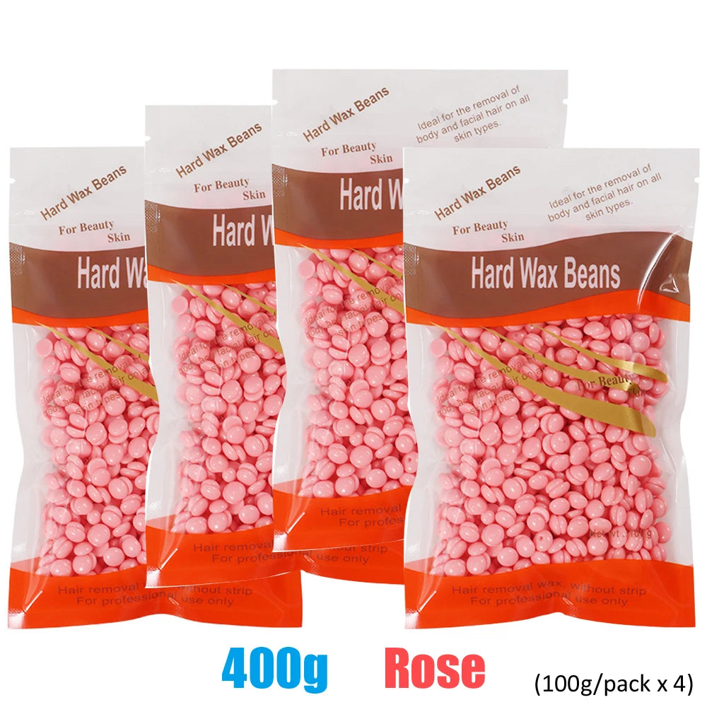 500g/200g/50g Hard Wax Beans for Hair Removal Body European Brazilian Pearl for Wax Warmer Waxing Beans for Wax Heater Machin