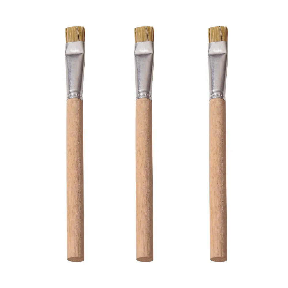 Nail Art Texture Brush French Tip Styling Nail Wooden Short Harder Bristle Brush Manicure Painting Tool Nail Polish Brush Too