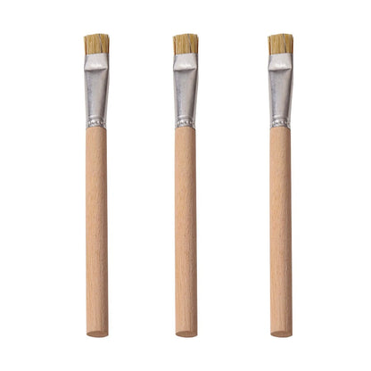 Nail Art Texture Brush French Tip Styling Nail Wooden Short Harder Bristle Brush Manicure Painting Tool Nail Polish Brush Too