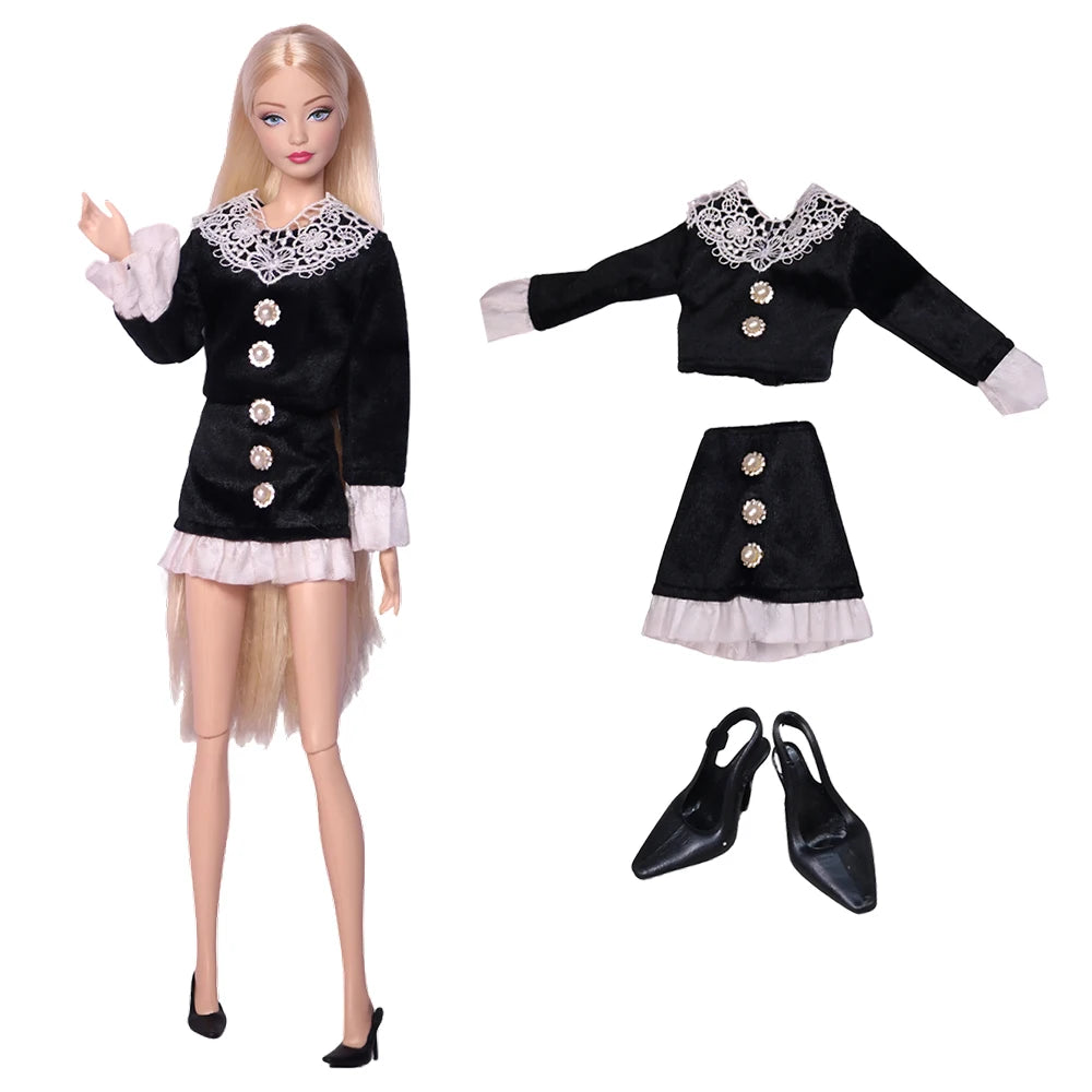 NK 29CM Doll Outfits For 11.5 Inch Doll Clothes Princess Doll Shoes For 1/6 Dolls Accessories Bar BI Doll Dress DIY Gift Toy 