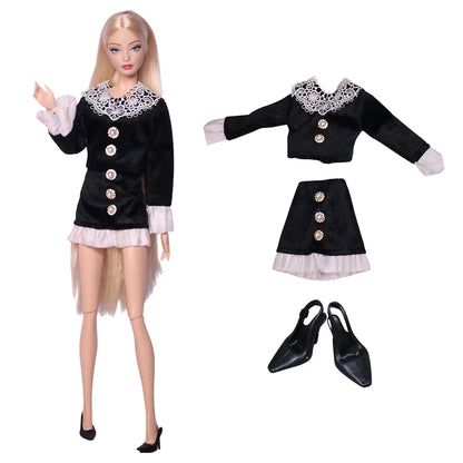 NK 29CM Doll Outfits For 11.5 Inch Doll Clothes Princess Doll Shoes For 1/6 Dolls Accessories Bar BI Doll Dress DIY Gift Toy 
