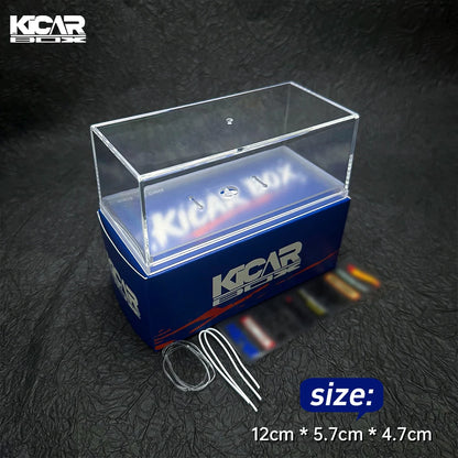 1/64 Acrylic Model Car Display Case Box - Clear Cover for Collectibles Gift (No Car Included) 1pcs