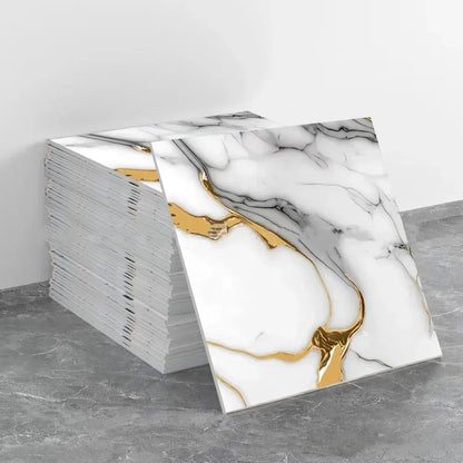 10-50PCS Imitation Marble 3D Ceramic Tile Wall Renovation Decoration Sticker Waterproof Self-adhesive Homeelf-adhesive Wallpa