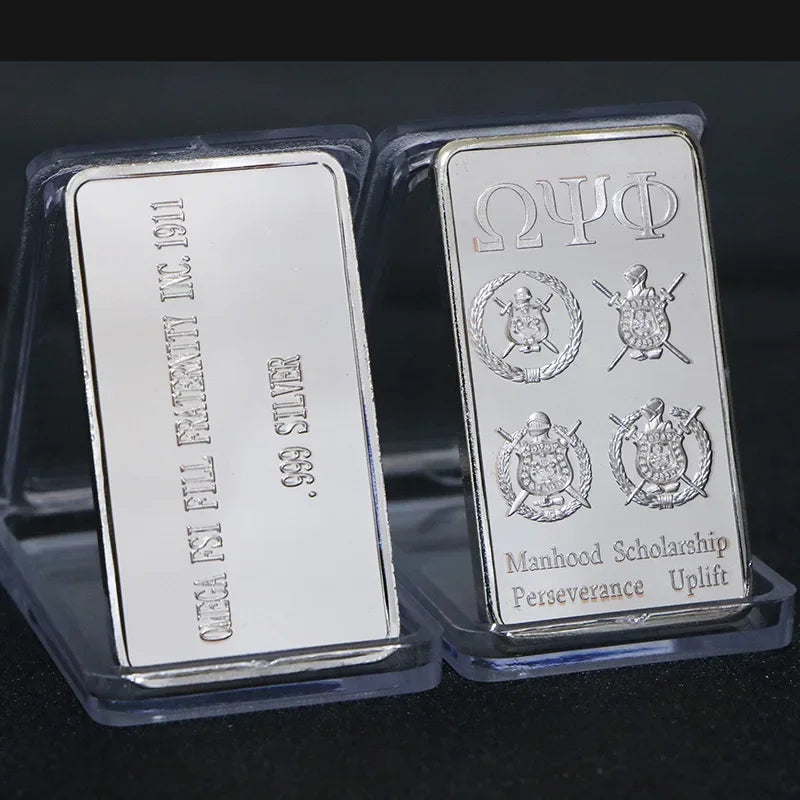 1PCS Various countries Mint 1 Troy Ounce beautiful Various countries Silver Bullion Bar Replica Coins Collection copy gift