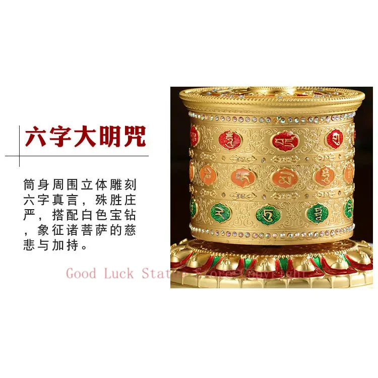 GOOD # Buddhist disciple Buddhism Six Words Daming Mantra recite chant Finger twisting gilding Turning Scripture prayer wheel
