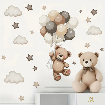 Cute Forest Animals Wall Stickers for Kids Rooms Children Boys Girls Baby Room Decoration Nursery Wallpaper Vinyl Elephant Li