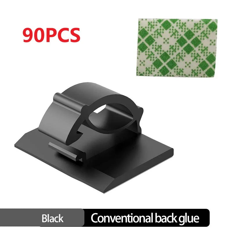 30pcs Cable Organizer Clips Cord Holder Desktop Workstation Wire Manager USB Charging Data Line Bobbin Winder Cable Managemen